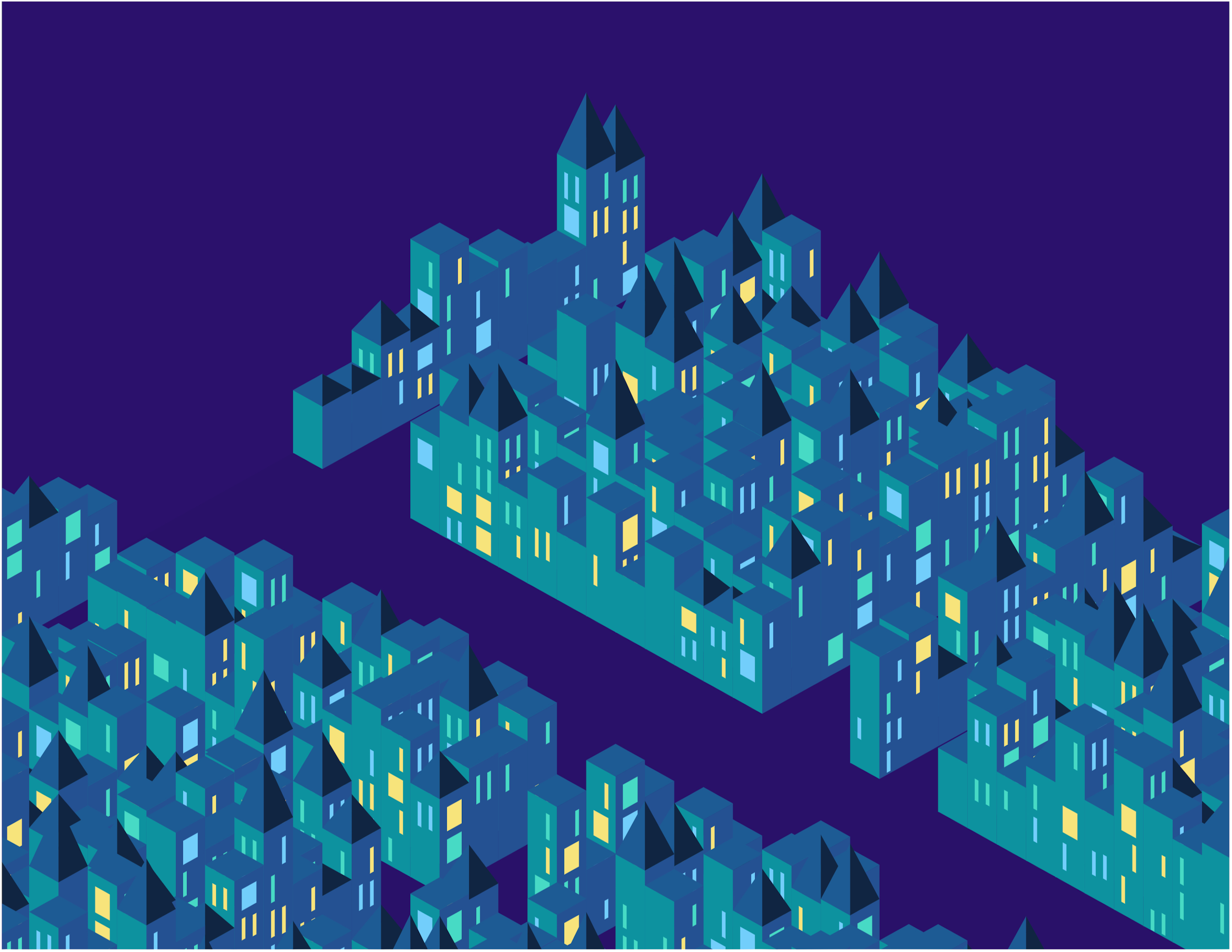 Neighbourhoods.8.5 x 11'' <br>Digital art <br>2020