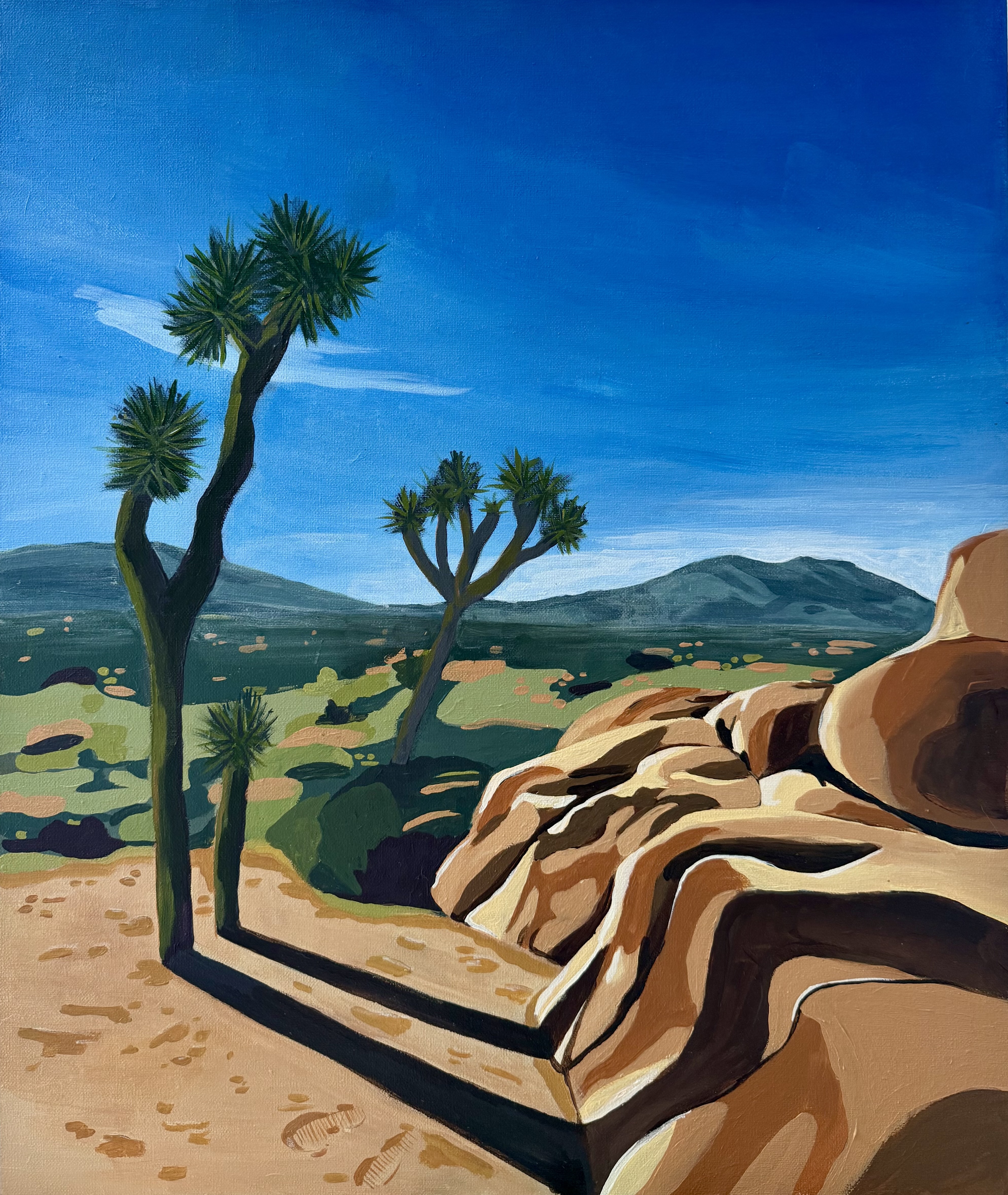 Joshua tree, 2025. Acrylic on canvas.