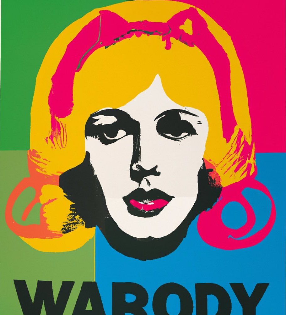 A warody is a parody of an Andy Warhol.